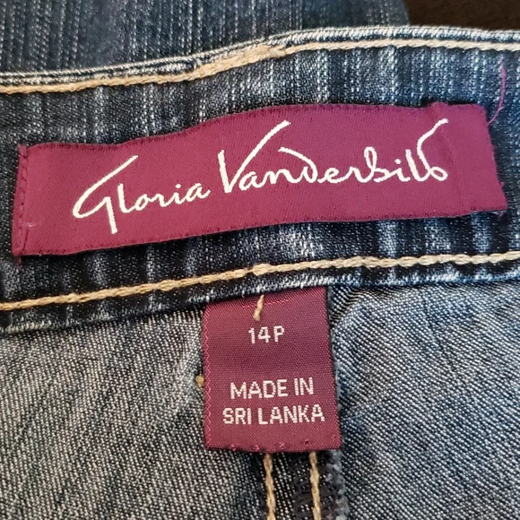 Embroidered crop blue jeans 14P - Picture 3 of 5